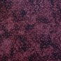 RJR Winter Glitter Pink Dots on Mottled Burgundy 1+ Yard 1 Meter Quilt Fabric Remnant