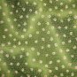 2 Yards Timeless Treasures Daisy Toss on Green Tonal Cotton Quilt Fabric Remnant