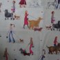 Kim Martin Show Dog Walk on Cream 1 1/2+ Yard Quilt Fabric Remnant