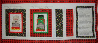 Peter Pan Fall Fun Halloween Trick or Treat Bag Cotton Fabric Panel