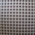 FQ American Spirit II Brown and Cream Gingham Peter Pan Cotton Fabric Fat Quarter