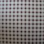 FQ American Spirit II Brown and Cream Gingham Peter Pan Cotton Fabric Fat Quarter