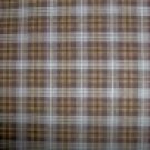 FQ Peter Pan Brown & Tan Plaid Cotton Quilting Fabric Fat Quarter