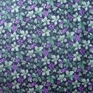 3+ Yards Concord The Kesslers Purple Grapes Green Leaves on Black Cotton Quilt Fabric Remnant