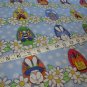 BTY Bunny Hop Easter Eggs Basket Daisies Kids Cotton Fabric by Whole Country Caboodle By the Yard