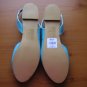 Light Bright Blue Slingback Peeptoe Sandals