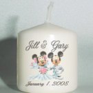 6 Wedding Bridal Shower Mickey Minnie Couple Custom Favors Votive Candles or Add to Gift baskets