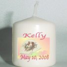 set of 6 Birthday Votive Candles Custom Favors or Add to Gift baskets Personalized