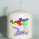 Happy Birthday set of 6 Birthday Votive Candles Custom Favors or Add to Gift baskets Personalized