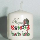 set of 6 Holiday Kwanza Votive Candles Custom Favors or Add to Gift baskets Personalized