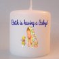 Baby Shower Gift Small Pillar Candles Custom Favors or Add to Gift baskets Personalized