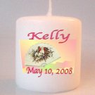 Birthday Small Pillar Candles Custom Favors Add to Gift baskets Personalized