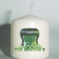 set of 6 Halloween Monster Votive Candles Custom Favors or Add to Gift baskets Personalized