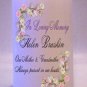 MEMORIAL Pink Roses 6 inch Pillar Candles Custom Personalized