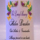 MEMORIAL Butterflys 6 inch Pillar Candles Custom Personalized