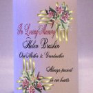 MEMORIAL Pink Tiger Lillies 6 inch Pillar Candles Custom Personalized