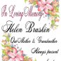 MEMORIAL Pink Lillies 6 inch Pillar Candles Custom Personalized