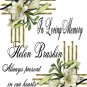MEMORIAL White Lillies 6 inch Pillar Candles Custom Personalized