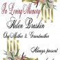 MEMORIAL Pink Tiger Lillies 6 inch Pillar Candles Custom Personalized