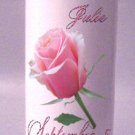 UNITY Pink Rose 9 inch Pillar Candles Wedding Custom Personalized
