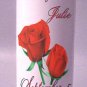 UNITY Candles Red Roses 9 inch Pillar  Wedding Custom Personalized