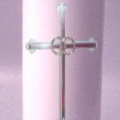 UNITY Candles Silver Cross 9 inch Pillar Wedding Custom Personalized