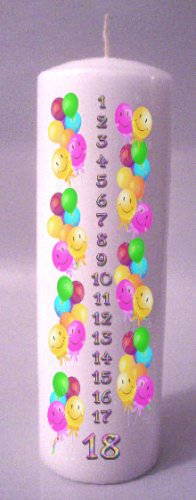 Birthday COUNTDOWN 8 inch Pillar Candle - SCENTED