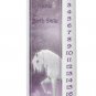 COUNTDOWN Birthday Purple Unicorn 8 inch Pillar Candle - SCENTED