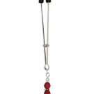 Tweezer Clit Clamp W/Red Beads