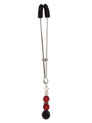 Tweezer Clit Clamp W/Red Beads