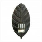 37855 Leaf Wall Sconce with Glass Cup