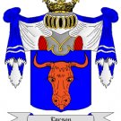 Larson Coat of Arms in Cross Stitch