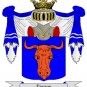 Larson Coat of Arms in Cross Stitch
