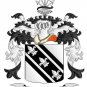 Cole Coat of Arms in Cross Stitch PATTERN CHART FAMILY NAME HERALDRY