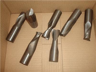 .765 CARBIDE Used End Mill Lot Of 7 Pcs 1 Inch Shank 19k MAKE AN OFFER