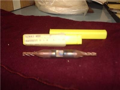 Bassett Cobalt Double End Mill 5/32 Inch 4flute d1l