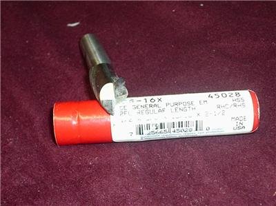 QUINCO TOOL 1/ X 3/8 X 13/16 X 2-1/2 End Mill 2 Flute 68d