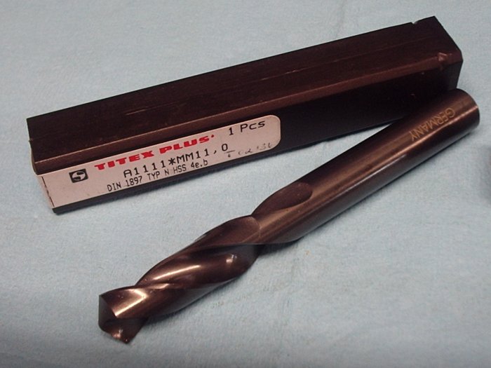 New Old Stock TITEX PLUS 11 MM Jobber Drill FREE SHIPPING 217d
