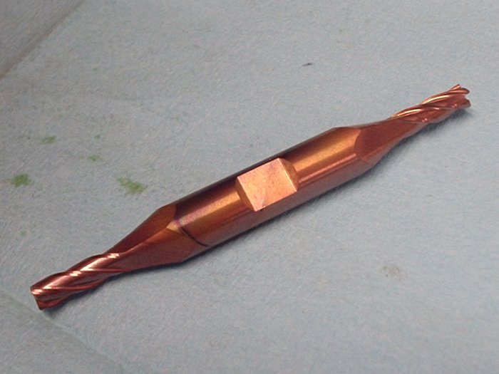 New Old Stock .185 DE Carbide TIALN 4 Flute End Mill Lot of 9 Pieces