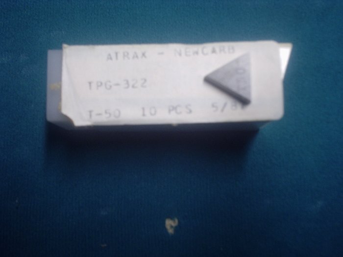 TPG 322 C-5 Grade Carbide Inserts Box of 10