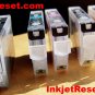 IP4500 MX850 - 5 reset OEM Canon Chips Cli-8 cyan, black, magenta, yellow & Pgi-5 black