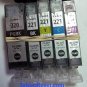 5 Empty Virgin Canon CLI-221 PGI-220 cartridges + Chip RESETTER