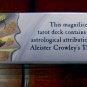 Crowley Thoth Tarot Deck, Belgium NEW instruction booklet