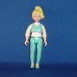 1994 Fisher Price Loving Family Teen Daughter Girl Blond W/ Ponytail & Aqua Green Outfit