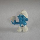Vintage 1978 Card Player Playing Smurf Cheating W Card Tucked In Pants 20056 Schleich PVC W Germany