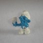 Vintage 1978 Card Player Playing Smurf Cheating W Card Tucked In Pants 20056 Schleich PVC W Germany