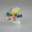 Vintage 1983 Soccer Player No Base Smurfette 20163 By Schleich W Berrie Co PVC