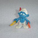 Vintage 1979 Archer Smurf With Bow And Arrow 20102 Bully Peyo Figure PVC West Germany