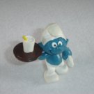 Vintage 1983 Waiter Smurf With White Cup 20162 By Schleich W Berrie Co PVC