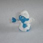 Vintage 1984 Little Angel Smurf With Wings and Pointing Toward Heaven 20212 Schleich PVC